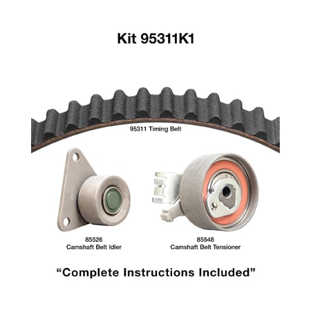 Dayco 98-06 Volvo 1.9/2.3/2.4/2.5L Timing Belt Kit, 95311K1 95311K1